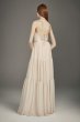 Georgette Bridesmaid Dress with Peasant Skirt VW360488