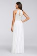 Long Halter Dress with Glitter Lace Bodice 12203
