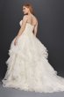 Extra Length Ruffled Organza Skirt Wedding Dress 4XL8CWG568