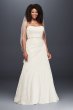 Draped Chiffon Strapless Plus Size Wedding Dress Collection 4XL9V3540