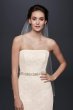 Extra Length Strapless Lace Dress with Tulle Skirt 4XLKP3765