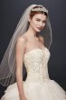 Beaded Lace and Organza Wedding Dress with Ruffles 4XLNTCWG568