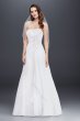 Strapless Chiffon Wedding Dress with Side Drape Collection 4XLV9409