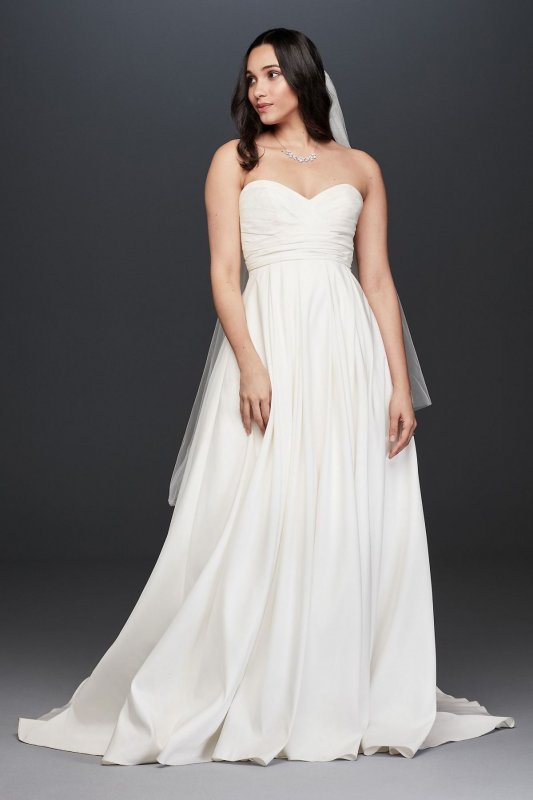 Sweetheart Wedding Dress with Pleated Empire Waist Collection 4XLWG3707
