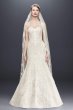 Petite Satin Trumpet Wedding Dress with Lace 7CWG594