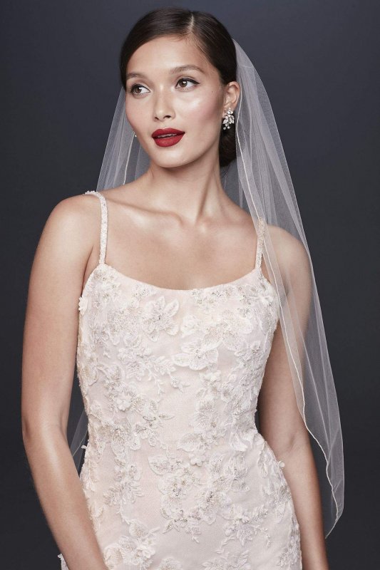 Ballerina Bodice 3D Floral Petite Wedding Dress 7CWG814