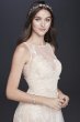 Embroidered Floral Tulle Petite Size Wedding Dress 7MS251197