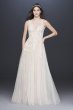 Embroidered Floral Tulle Petite Size Wedding Dress 7MS251197