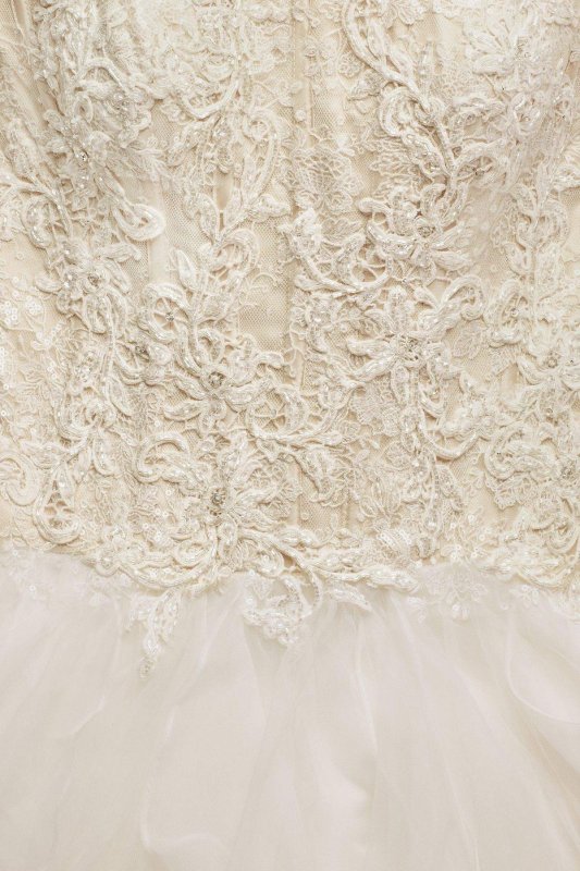 Short Sleeve Petite Wedding Dress 7SLCWG568