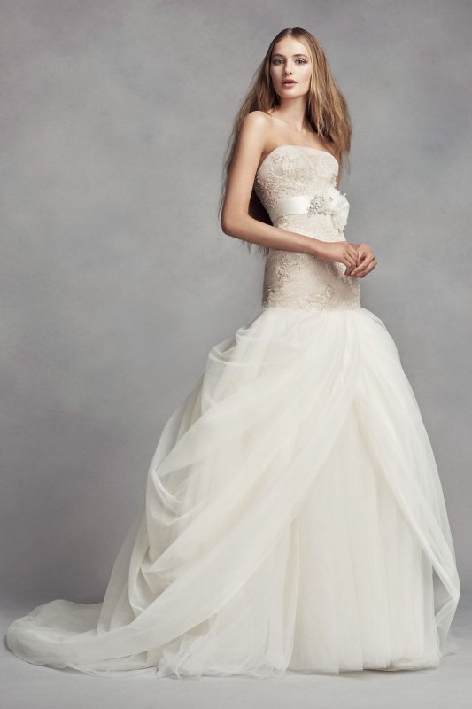 Petite Tulle Wedding Dress 7VW351393