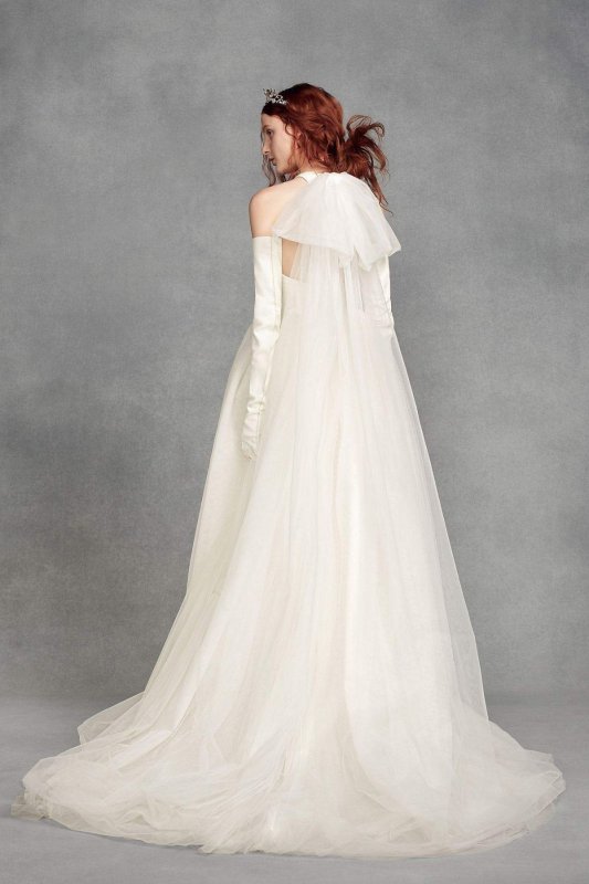 Bow-Back Petite Wedding Dress 7VW351419