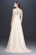 Embroidered Lace Y-Neck Petite Wedding Dress 7WG3928