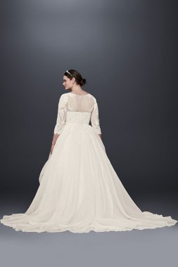 Strapless Pleated A-Line Drop Waist Wedding Dress Collection 9OP1353