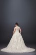 Lace Plus Size Wedding Dress with Pleated Skirt 8CWG780