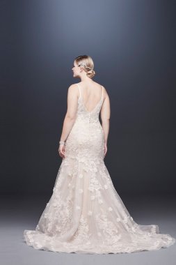 High Neck Beaded Lace Mermaid Wedding Dress WG3941