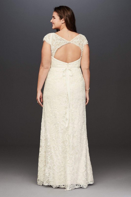 Vintage Lace Plus Size Wedding Dress 8MS251122
