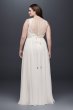 Scalloped Lace Sheath Plus Size Wedding Dress Collection 9NTWG3835