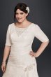 Plus Size Wedding Dress with Elbow Length Sleeves Collection 9SLYP3344