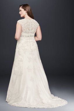 Tulle Cap Sleeve Mermaid Wedding Dress Collection WG3911