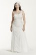 One Shoulder Chiffon Plus Size Wedding Dress Collection 9V3398