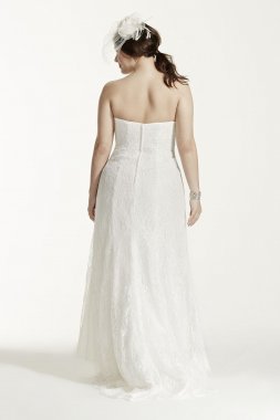 Off-Shoulder Button Back Tall Plus Wedding Dress Collection 4XL9WG3990