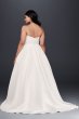 Faille Empire Waist Plus Size Wedding Dress Collection 9WG3707