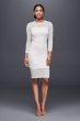 Illusion Jersey Sheath Dress with Side Details Ali and Jay AJ325