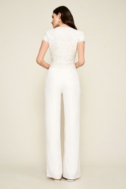 Crepe Jumpsuit with Side Pockets AZZ18003YDB