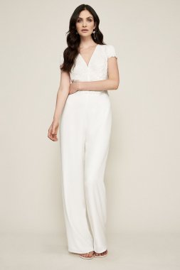 Crepe Jumpsuit with Side Pockets AZZ18003YDB