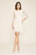 Short Lace 3/4 Sleeve Bateau Neck Wedding Dress BKV19774SBR