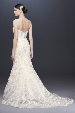 Wedding Dress Sequin Lace Slip Wedding Dress VW351567