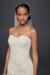 Scroll Lace Trumpet Wedding Dress CWG769