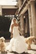 Scroll Lace Trumpet Wedding Dress CWG769