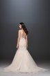 Mermaid Beaded Floral Lace Wedding Dress CWG832