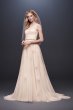 Pressed Flower Tulle A-Line Wedding Dress MS251190