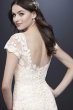 Embroidered Illusion Cap Sleeve Wedding Dress MS251199