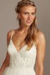 Corset Bodice Tiered Chiffon A-Line Wedding Dress MS251209