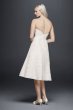 Striped Organza Short Wedding Dress Collection OP1280