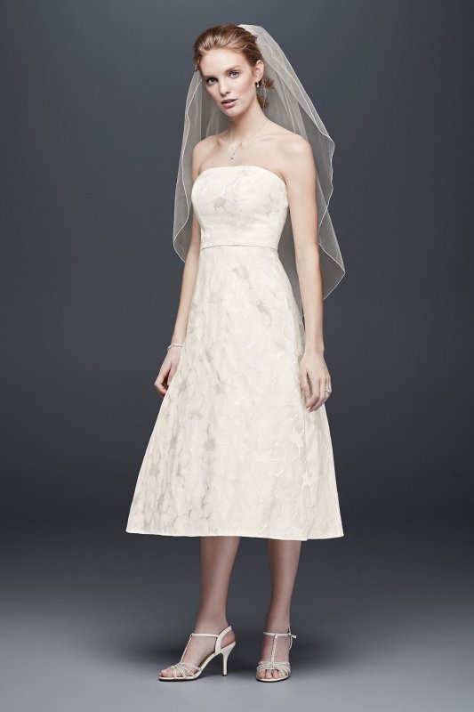Floral Jacquard Tea-Length Wedding Dress Collection OP1313