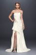 Mikado Sheath Wedding Dress with Slit Skirt SWG788