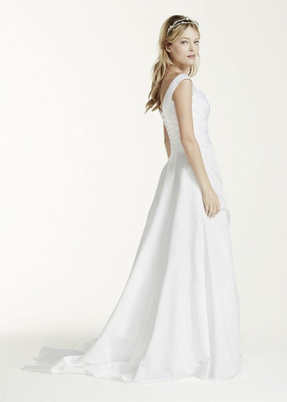 Off-the-shoulder Wedding Dress with Side Draping Collection T9861