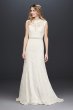 Allover Lace Cap Sleeve Sheath Wedding Dress Collection WG3910