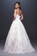 Floral Watercolor Organza Ball Gown Wedding Dress Collection WG3934