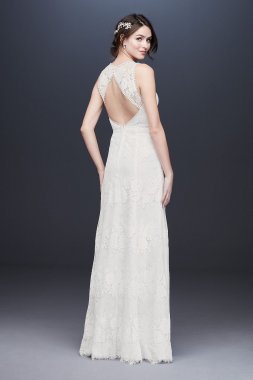 Illusion Sweetheart Open Back Lace Wedding Dress WG3953