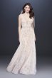Strappy Deep V-Neck Lace Sheath Wedding Dress WG3959