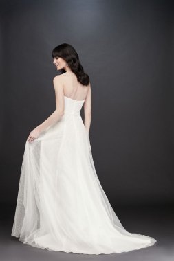 Ruched Bodice Chiffon A-Line Wedding Dress Collection WG3856
