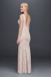 Lace Sheath Wedding Dress with Plunging V-Neckline XS8491