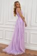 Purple Off the Shoulder Long Prom Dress with Appliques E202283796