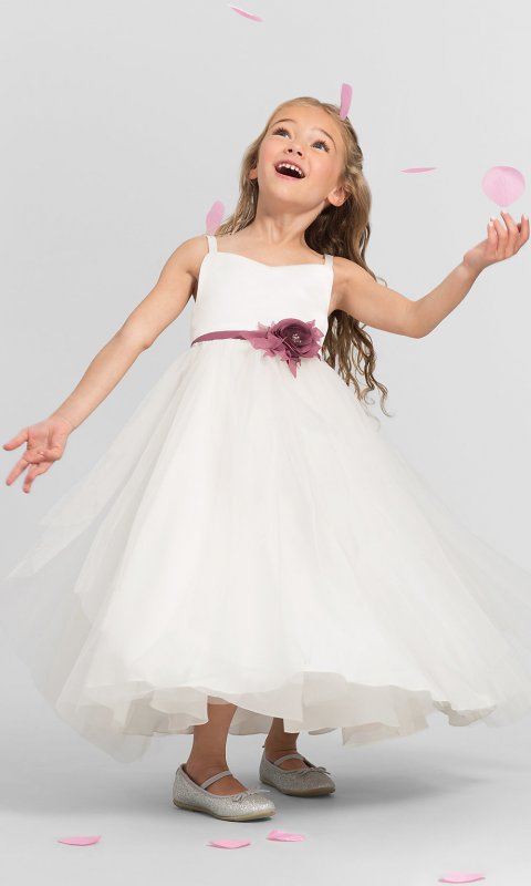 F5116 Ankle-Length Flower Girl Dress BJ-F5116