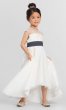 High-Low Ivory Flower Girl Dress BJ-F6517